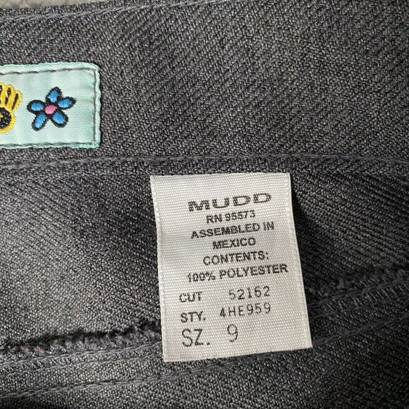 Vintage Mudd Flare Pants Womens 7 (29x32) Gray Low Rise Bootcut Grunge 90s Y2K - Picture 9 of 9